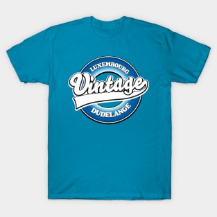 Dudelange luxembourg vintage style logo T-Shirt